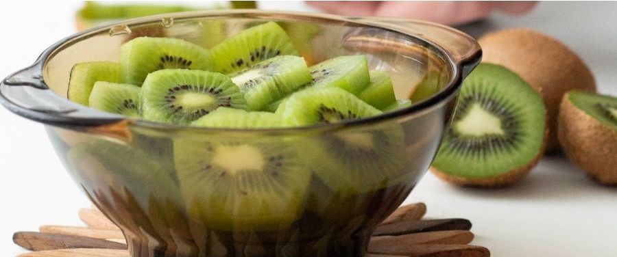 Kiwi Slices Kept in A Bowl